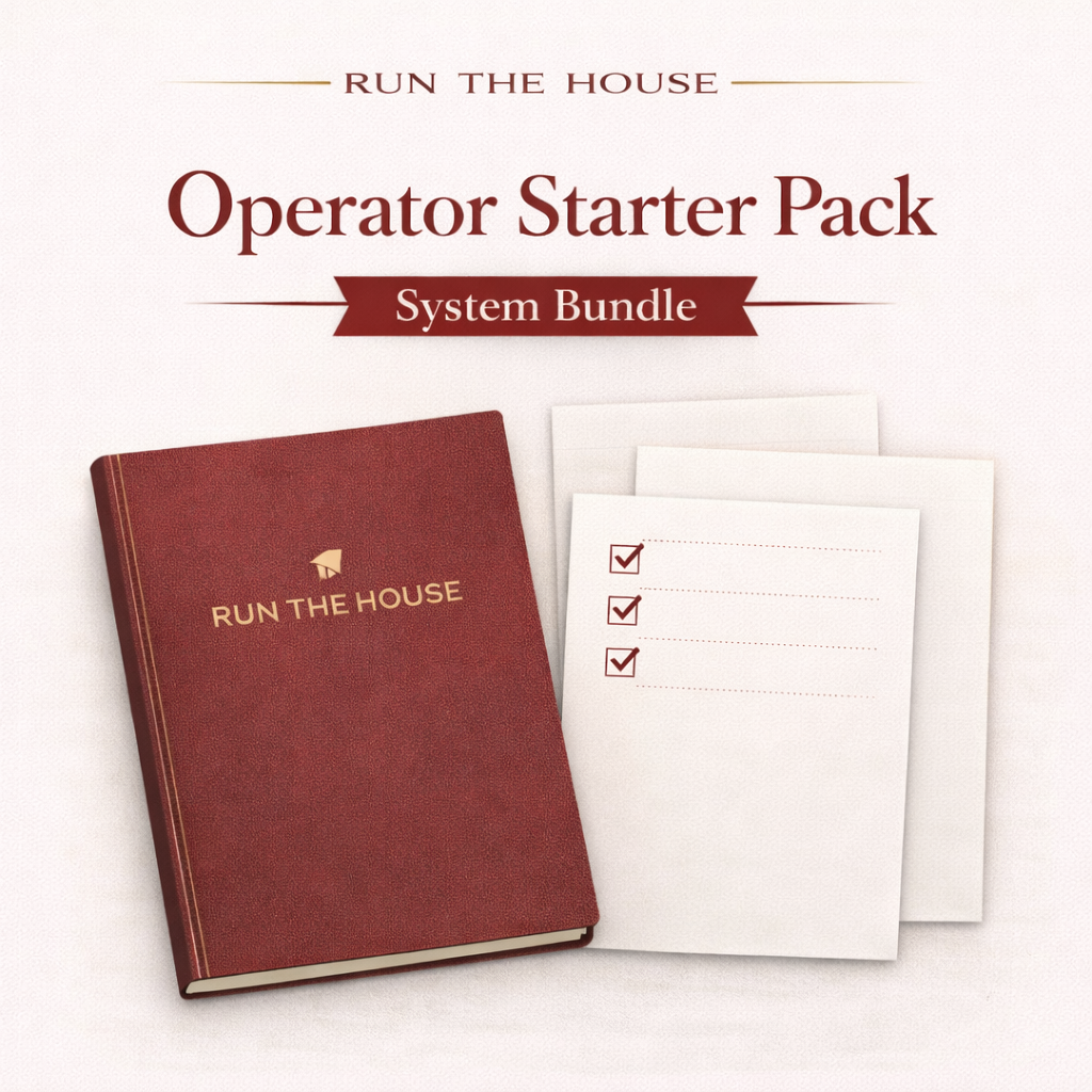 Run the House | Operator Starter Pack