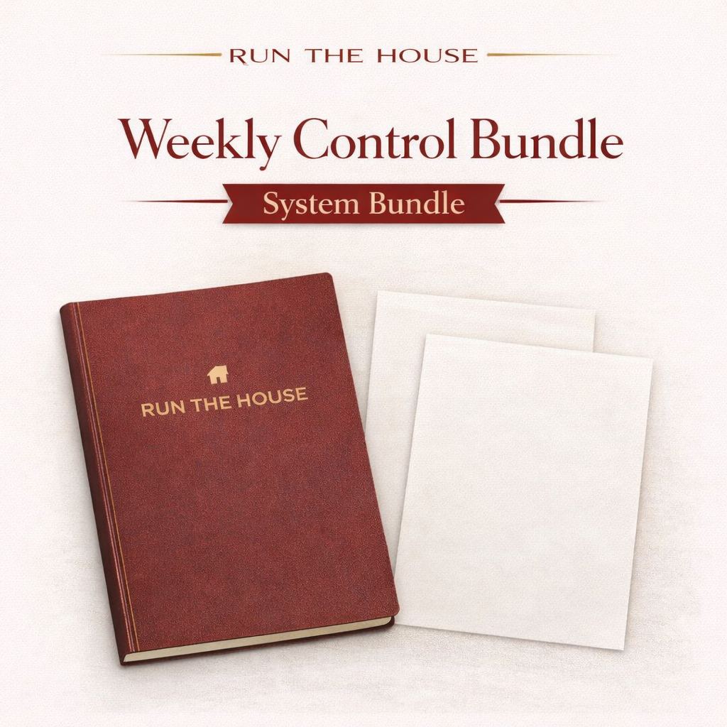 Run the House | Weekly Control Bundle