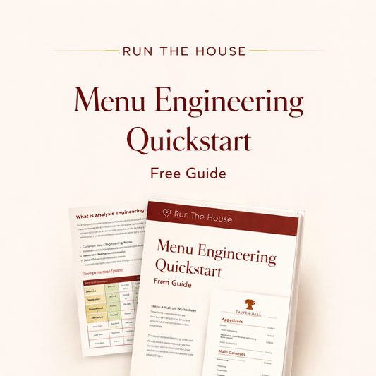 Run the House | Menu Engineering Quickstart