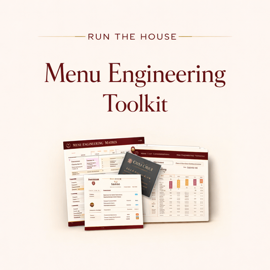 Run the House | Menu Engineering Toolkit