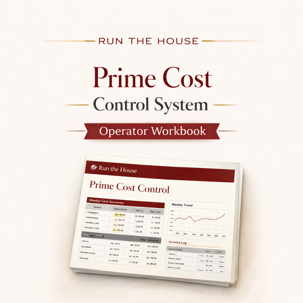 Run the House | Prime Cost Control System